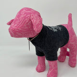 VICTORIA'S SECRET PINK Plush Dog, Pink 86 Tour Black Tee + Tag, Small 8in