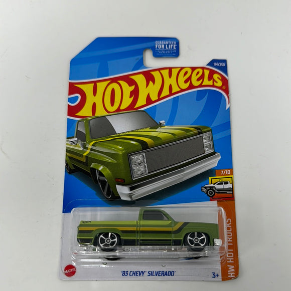 Hot Wheels Green '83 CHEVY SILVERADO Pickup Truck  NEW 2022