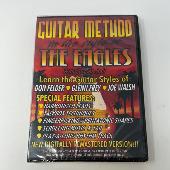 DVD Guitar Method In The Style Of The Eagles With Curt Mitchell Sealed