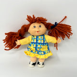 Mattel 1995 Cabbage Patch Kids Mini Doll  4.5” Red Hair  Clothes