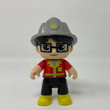 RYAN'S WORLD Firefighter Gray Hat PVC 3” Action Figure