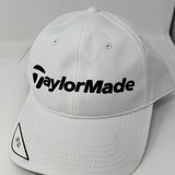 TaylorMade Golf Hat/Cap White w/Black embroidered Logo - BNWT-One Size Fits All