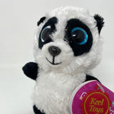 Keel -  Mini Motsu Noodles The Panda Black & White Soft Plush Beanie Toy -12 Cm