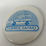 Vintage Ride On Bus Summer Safari Pin