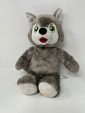 Build A Bear Wolf Pup Wiley the Wolf Grey 16" Great Wolf Lodge Plush Toy Stuffed