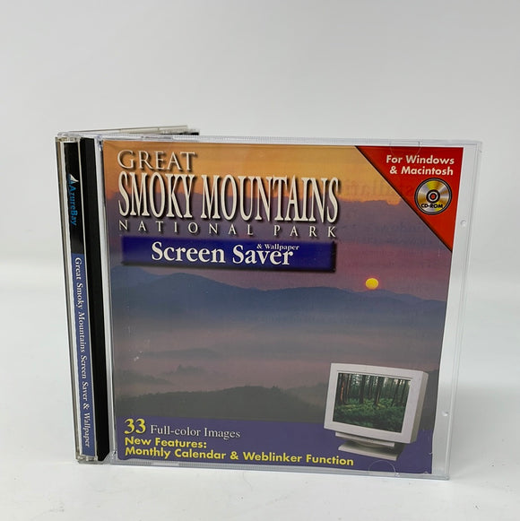 CD-ROM for Windows & Macintosh Great Smoky Mountains National Park Screen Saver & Wallpaper 33 Full Color Images