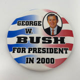 Vintage George W Bush For President In 2000 Pin