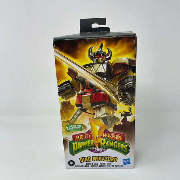 New Hasbro Power Rangers Mighty Morphin Dino Megazord Black Gold Action Figure