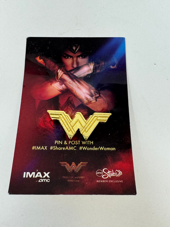 Wonder Woman (2017) Movie Logo Pin Theatrical Promotional AMC Stubs Member Exclusive IMAX