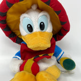 Walt Disney World Mexican Donald Duck Sombrero & Maracas Bean 9" Plush