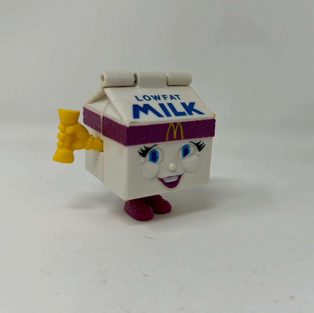 Vintage McDonalds Happy Meal Toy 1993 Changeables Low-fat Milk Carton ...