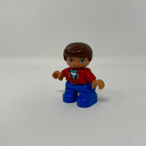 LEGO DUPLO BOY BROTHER CHILD KID Red Hoodie Shirt FIGURE Rare