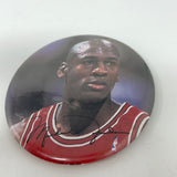 RARE VINTAGE MICHAEL JORDAN BUTTON PIN CHICAGO BULLS NBA JUMP INC