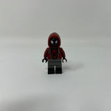 Lego Spider-Man Minifigure Minifig (Miles Morales) Dark Red Hood