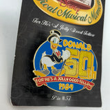 Disney Store Disney Magical Musical Moments For He’s A Jolly Good Fellow Donald 50th 1984 Pin #57