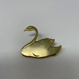 Gold Swan Enamel Pin