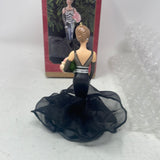 Hallmark Keepsake Ornament Barbie 40th Anniversary Black Gown 1999