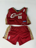 Build A Bear Workshop NBA Cleveland Cavaliers Jersey and Shorts Set