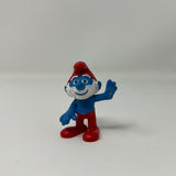 Papa Smurf Waving Schleich 2 inch Plastic Figurine Figure