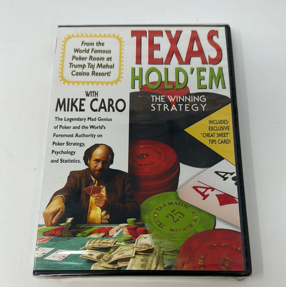 DVD Texas Hold’ Em The Wining Strategy With Mike Caro Sealed