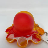Orange and Red Mood Octopus Pop It Fidget Toy