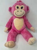 Build A Bear~ Pink Heart~ 20” Monkey Plush