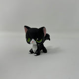 AUTHENTIC LPS Littlest Pet Shop #55 Black Tuxedo Long Hair Cat Green Eyes 2004