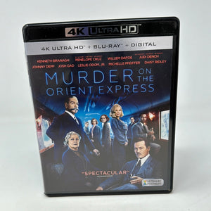 4K Ultra HD + Blu Ray Murder On The Orient Express