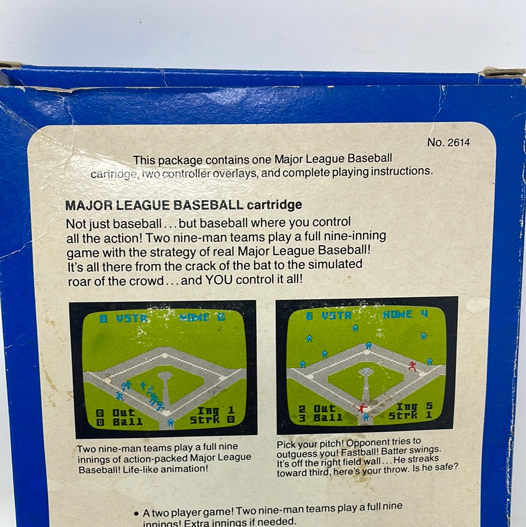 Intellivision Game Major League Baseball CIB Complete With Box AS IS UNTESTED