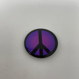 Black and Purple Peace Sign Pin