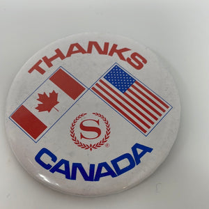 Vintage Sheraton USA US Canada pin badge