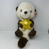 Peek A Boo Toys Otter Plush Stuffed Animal Gold Star