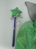 Build A Bear Workshop Disney Green Tinkerbell Fairy Costume Dress with Wings & Wand Outfit