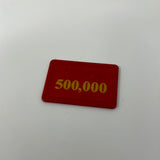 Monopoly Surprise Community Chest Red Certificate 500,000 Token Game Piece