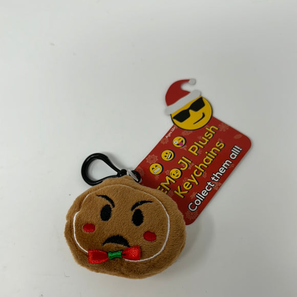 Emoji Plush Keychains Angry Gingerbread