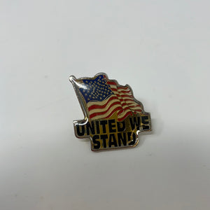 American Flag United We Stand Enamel Pin