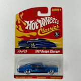 Hot Wheels Classics Series 1 - 1967 Dodge Charger Blue - 1:64 Diecast Car
