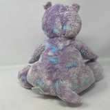Build a Bear Purple Blue Purple Tie Dye Hippopotamus 13" Plush Stuffed Animal