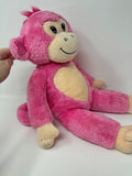 Build A Bear~ Pink Heart~ 20” Monkey Plush