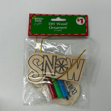 Holiday Style Crafts DIY Wood Ornaments Brand New