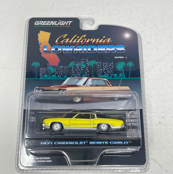 Greenlight Collectibles Series 3 1:64 California Lowriders 1971 Chevrolet Monte Carlo