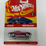 Hot Wheels 2004 Classics Series 1 1963 Corvette #12/25 Magenta Fuchsia Pink
