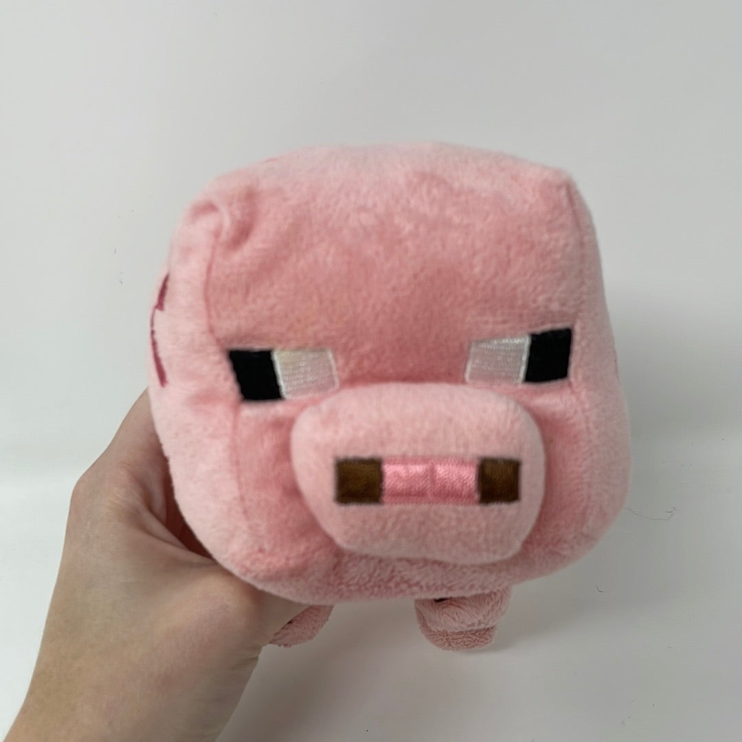 ぬいぐるみ Pig Minecraft Pig Pink Plush 7” Official Plushie Mojang AUTHENTIC 2014