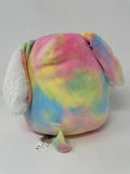 Squishmallows Candy Rainbow Tie Dye Bunny Plush 8" Furry Belly