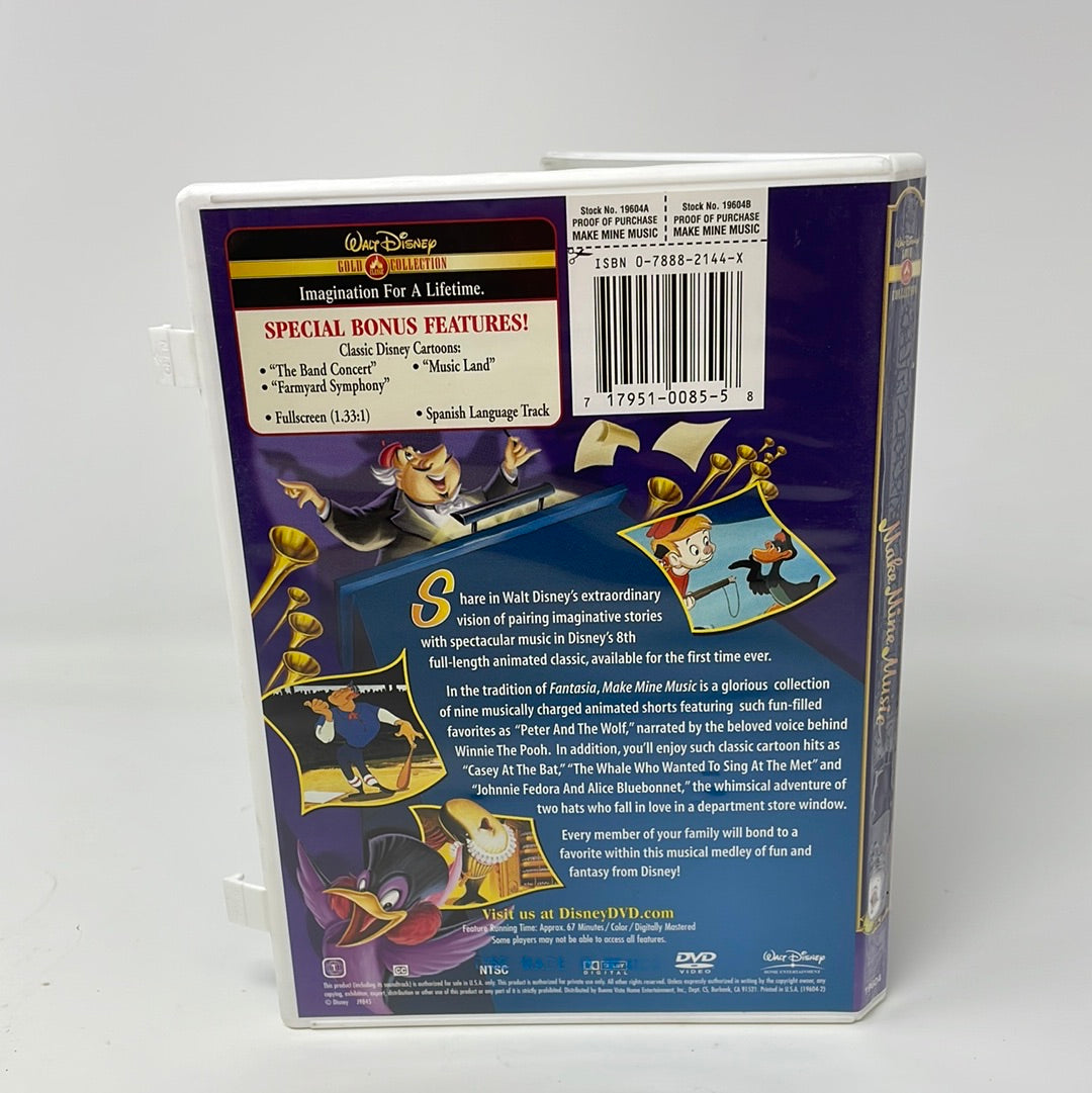 DVD Walt Disney Gold Classic Collection Make Mine Music