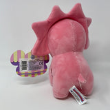 Squeezamals 3Deez Poppy the Bright Pink Triceratops 8” EUC, Foam