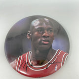 RARE VINTAGE MICHAEL JORDAN BUTTON PIN CHICAGO BULLS NBA JUMP INC