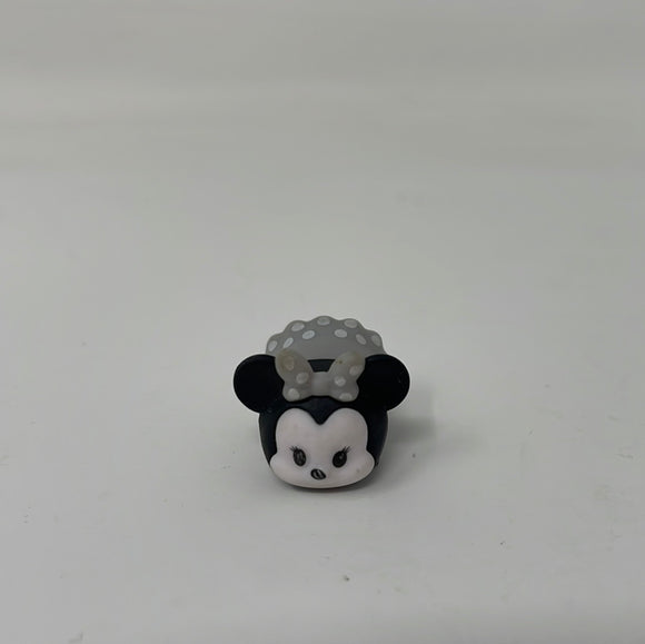 Disney Tsum Tsum Vinyl Minnie Mouse Small Figure Black and White