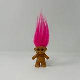 Russ Baby Troll Doll, 2.5", Pink Hair, Vintage Russ Troll Doll