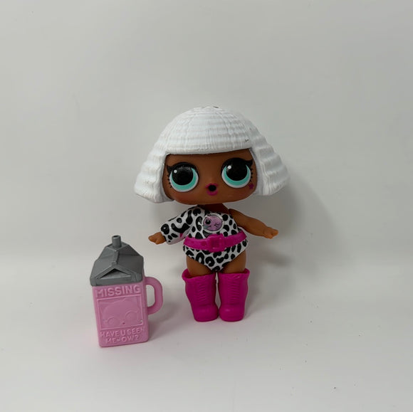MGA LOL Surprise Mini Doll 2018 White Hair Green Eyes Pink Boots